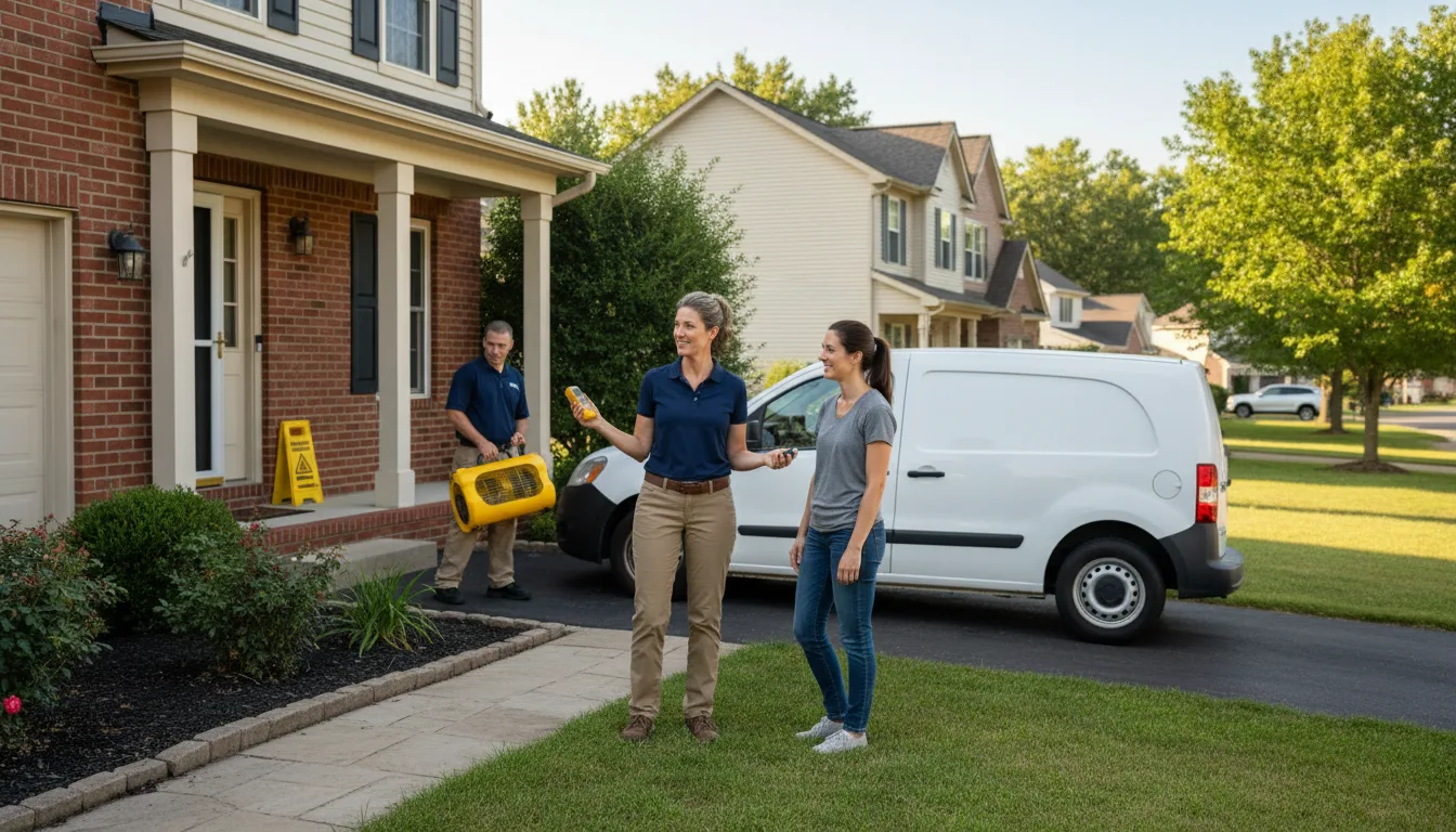 Residential water damage restoration in Yorkshire, NY